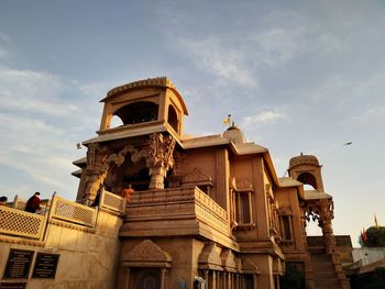 Low angle view of historic building against sky