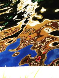 Close up of multi colored wall