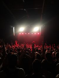 Crowd at music concert