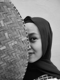 Close-up portrait of a woman