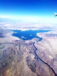 Aerial view of landscape against sky