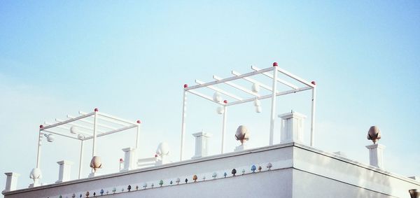 Low angle view of building against clear sky