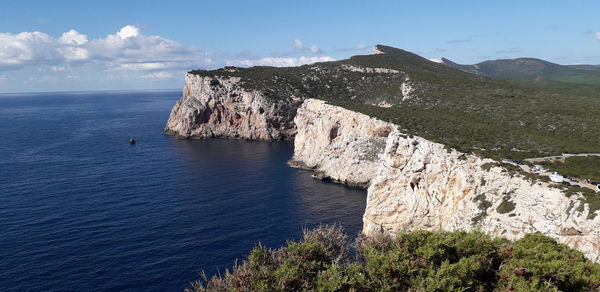 Scenic view of sea against sky