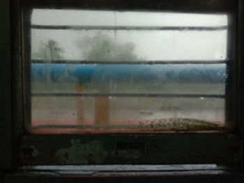 View of train window