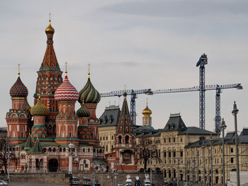 St basil cathedral in city against sky
