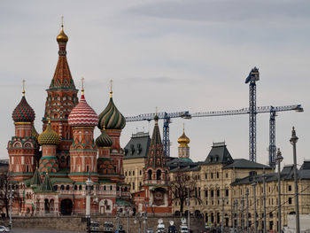 Low angle view of buildings against sky