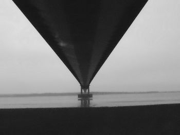 View of bridge over sea against sky