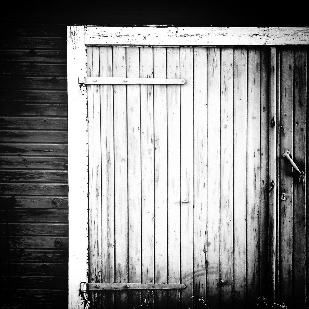 built structure, architecture, building exterior, closed, door, wood - material, safety, protection, security, wooden, house, outdoors, metal, wood, no people, day, wall - building feature, window, weathered, old