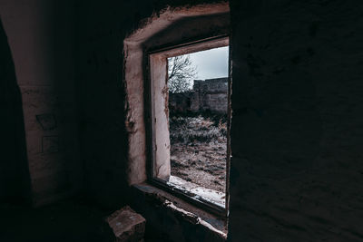 Interior of abandoned building