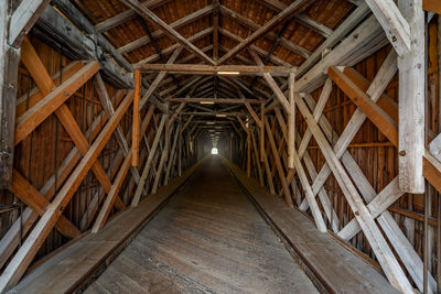 View of wooden pier