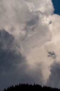 Low angle view of clouds in sky