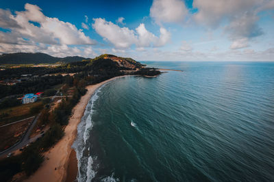 Panoramic view of sea against sky