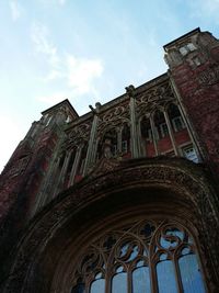 Low angle view of building against sky