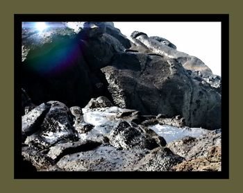 Scenic view of rock formations