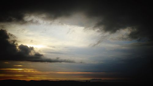 Scenic view of sky during sunset
