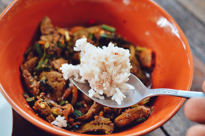 Close-up of food in bowl