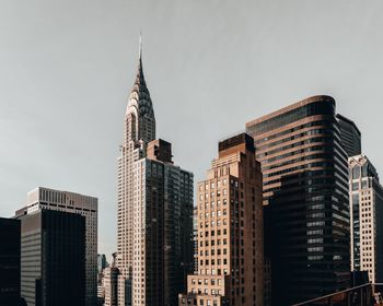 Low angle view of buildings against sky