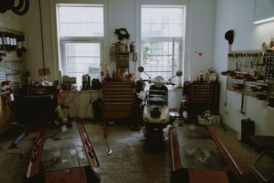 Rear view of man sitting on street