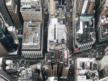 High angle view of city