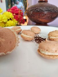 Close-up of cake on table