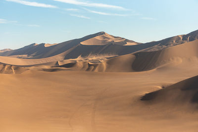 View from nature and landscapes of dasht e lut or sahara desert. middle east desert