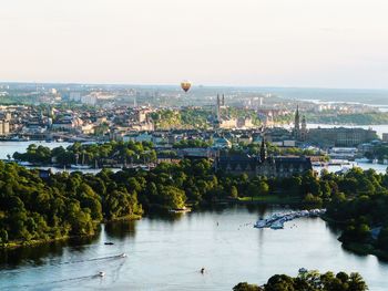 View of city at waterfront