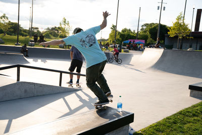 Man skateboarding on skateboard