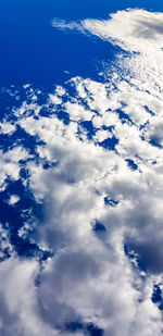 Low angle view of clouds in sky