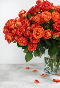 Close-up of rose bouquet