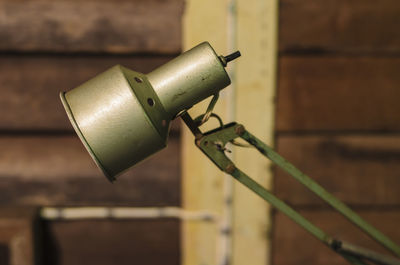 Close-up of old lamp