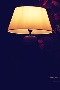 Illuminated lights in the dark
