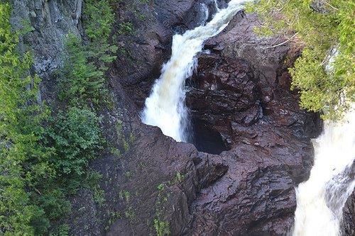 waterfall, motion, flowing water, beauty in nature, water, rock - object, long exposure, scenics, nature, rock formation, forest, flowing, rock, stream, power in nature, tree, tranquil scene, blurred motion, tranquility, non-urban scene