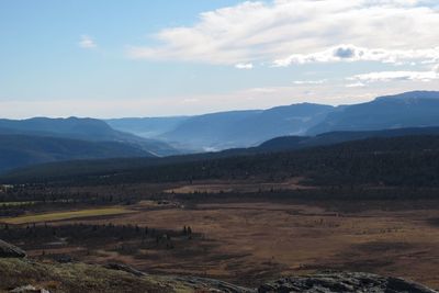 Scenic view of landscape against sky