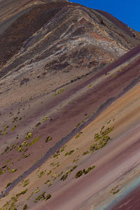 Aerial view of arid landscape