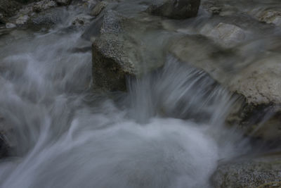 Close-up of waterfall