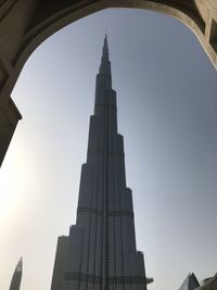 Low angle view of building against sky