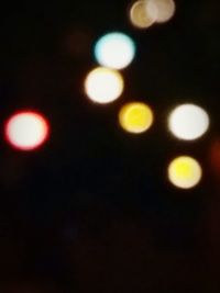 Defocused lights at night