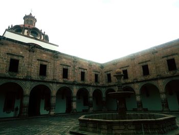 Low angle view of old building