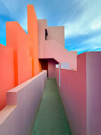 Low angle view of building against sky