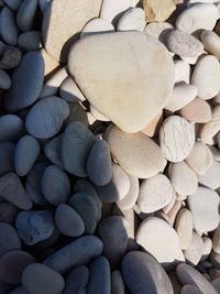 Full frame shot of stones