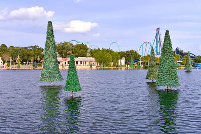 Built structure in park against sky