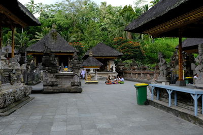 View of temple outside building