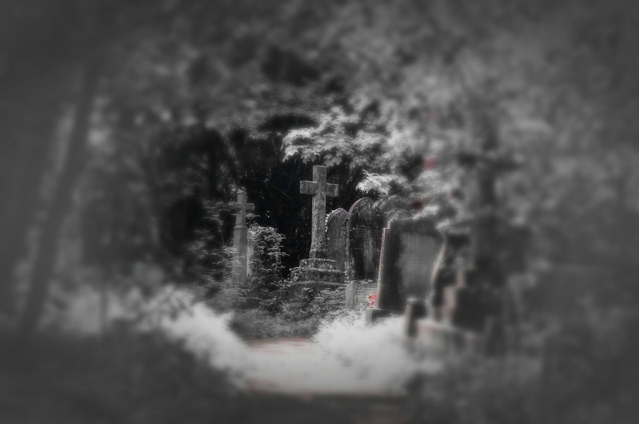 Walking around the cemetery Bristol uk