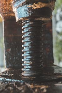 Close-up of rusty metal