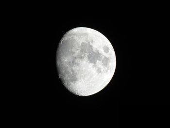 Scenic view of moon against sky at night