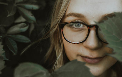 Portrait of smiling young woman