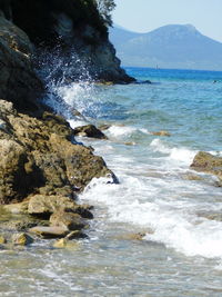 Scenic view of sea against sky