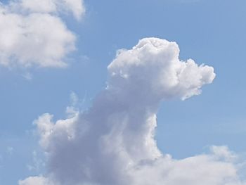 Low angle view of white clouds in sky