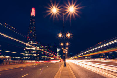 City street at night