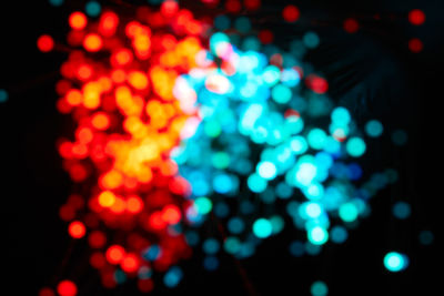 Defocused image of illuminated lights